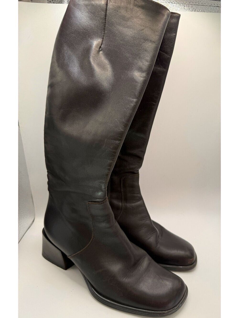 Sudini Authentic Italian Brown Leather Boots- Women's 4.5